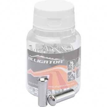 Наконечник LY-IPA02 Alligator троса тормоза алюминиевый, банка 500 шт. Наконечник LY-IPA02 Alligator троса тормоза алюминиевый, банка 500 шт.