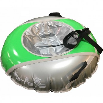 Санки надувные (тюбинг) STELS 125 см, тент без камеры СН040.125, серый/серый+салатовый