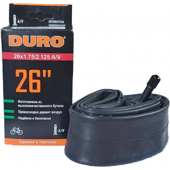 Велокамера 26" DURO 26х1,75/2,125 А/V/DHB01007 Велокамера 26" DURO 26х1,75/2,125 А/V/DHB01007
